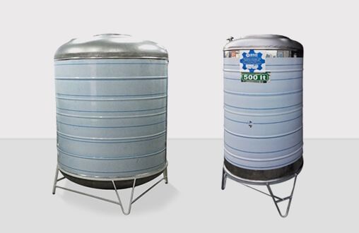 Cylindrical Welded Stainless Water Tanks